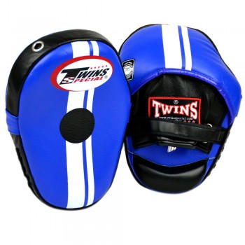 Twins Special PML14 Лапы Боксерские Тайский Бокс Гнутые "Focus Mitts In Curved Style" Синие